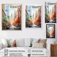 thumbnail image 4 of Designart "Urban Heights with Skyscrapers IX" Cityscapes Floater Framed Wall Art Print, 4 of 7