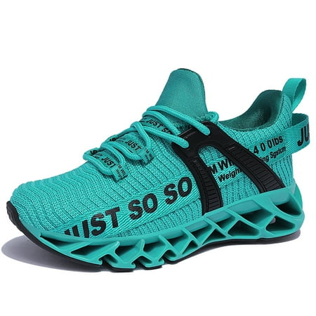 

Kids Sneakers Letter Print Lightweight Breathable Lace Up Outdoor Athletic Shoes Running And Walking Shoes For Girls And Boys