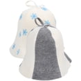 thumbnail image 1 of unbranded 2Pcs Reusable Sauna Hat with Hanging Ring Designed for Breathable Spa and Sauna Hair Care, 1 of 8