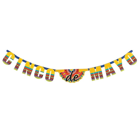 Cinco De Mayo Jointed Garland - Party Decor - 1 Piece
