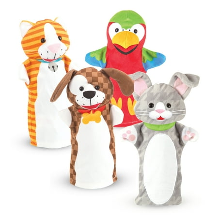 UPC: 0000772090841 | Melissa & Doug Playful Pets Hand Puppets (Set of 4)