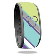 MightySkins DIMABA-Pastel Chevron Skin Decal Wrap for Disney Magic Band - Toy Pastel Chevron