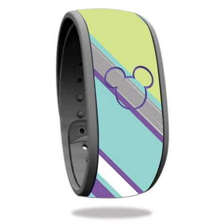 MightySkins DIMABA-Pastel Chevron Skin Decal Wrap for Disney Magic Band - Toy Pastel Chevron