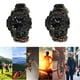 thumbnail image 4 of Reloj digital de escalada para hombre Relojes deportivos impermeables al aire libre Relojes de pulsera electrónicos con brújula Paracord Band, 4 of 5