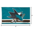 thumbnail image 2 of WinCraft San Jose Sharks Deluxe 3' x 5' One-Sided Flag, 2 of 2