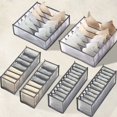 thumbnail image 1 of Jinsinto 6 Pcs Underwear Drawer Organizer Foldable Storage Box Large Capacity Drawer Storage Box for Storing Underwear, Socks, Bras, 1 of 5