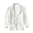 thumbnail image 1 of Men's Business Casual Suit Jacket Loose Fit Fashion Solid Color Layering Top, 1 of 4