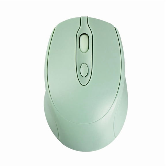 Wireless Mouse Rechargeable - Gamer Dual Modes BT5.2 & 2.4G USB, Mute Mice for Laptop, Pad, Tablet Green