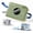 1 Green A30 Printer+1 Roll White Sticker Label+1 Roll Blue Ribbon, variant on Phomemo A30 Half-Inch Ribbon Label Maker, Thermal Transfer Bluetooth Portable Mini Label Printer, Rechargeable Sticker Printer for Gift & Clothing Tags