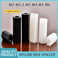 thumbnail image 2 of M2 M2.5 M3 M4 M5 M6 Black/ White Nylon Hex Standoff PCB Support Board Column Rack Pillars Spacer Plastic Hex Motherboard Spacer, 2 of 5