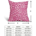 thumbnail image 3 of Hot Pink Cheetah Throw Pillow Covers 20X20 in Set of 2 Leopard Decorative Pillow Cases Animal Preppy Pillow Cover with Zipper Home Decor for Sofa Couch Housewarming Gift Bed Porch Outdoor, 3 of 6