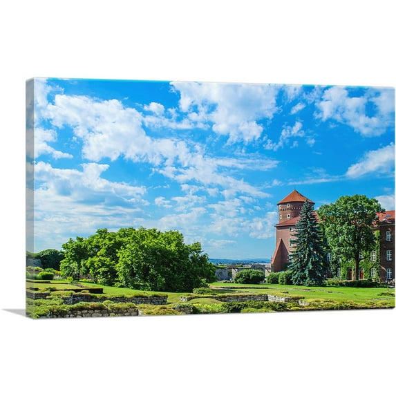 ARTCANVAS Green Country in Krakow Poland Canvas Art Print - Size: 26" x 18" (0.75" Deep)