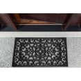 thumbnail image 4 of Contemporary Home Living Scroll Pattern Rectangular Rubber Doormat - 18" x 30" - Black, 4 of 4