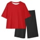 thumbnail image 4 of Odeerbi 5-15 Años Niños Niñas Trajes de Verano Camiseta Manga Corta Pantalones Cortos de Dos Piezas Loose Soft Yoga, 4 of 9