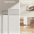 thumbnail image 6 of HLDIRECT 47 inch Computer Desk with 6 Drawers, Reversible Home Office Desk with Storage, Office Desk for Home Office, Writing, Study, Work, Living Room，White, 6 of 8