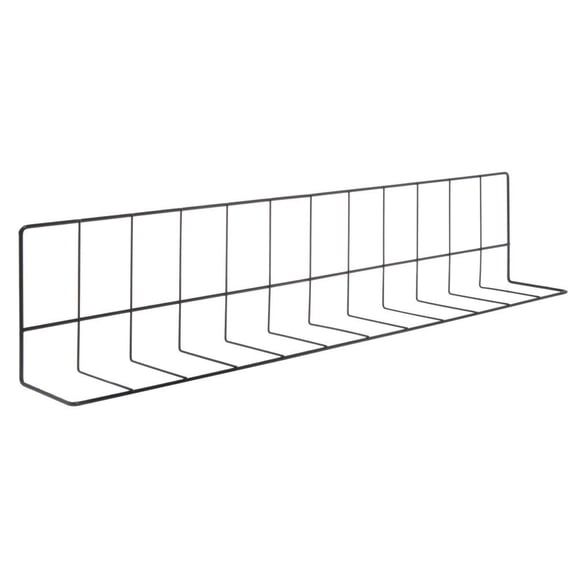 HUBERT® L Shape Wire Fence Divider Black Epoxy Coat - 28"L x 4" and 6" Sides