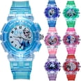 thumbnail image 2 of Disney Frozen Princess LED Glowing Watch, figuras de juguetes para niños, reloj de dibujos animados para niños y niñas, juguetes de navidad, regalos, nuevo Fivean unisex, 2 of 2