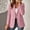 Pink, variant on PiGOGI Women's Blazer Solid Business Casual Long Sleeve Lapel Pocket Jacket for office Fitness Yoga Sports Yellow XL