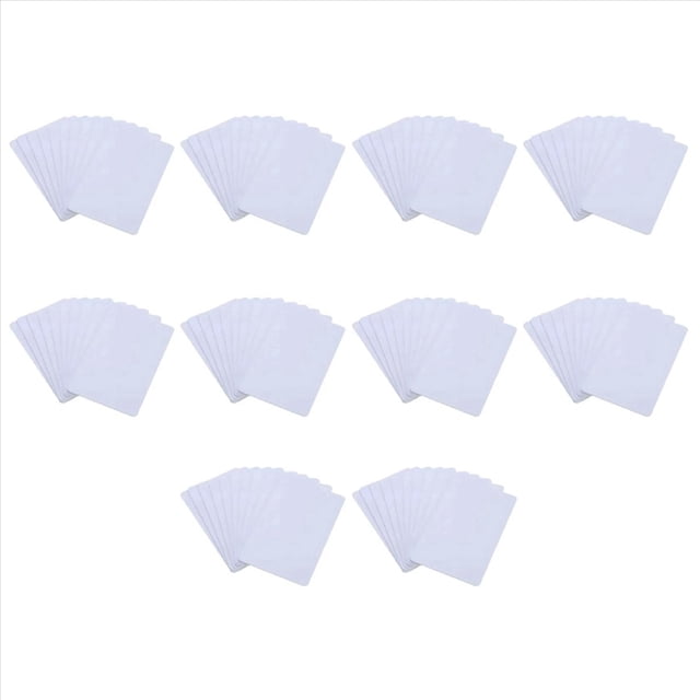 100PCS RFID NFCsmart Chip Badge Clone 0 Sector Writable Tag UID Access Control Thin Card 13.56Mhz Rewritable Copy Key,100 * RFID NFC card,White
