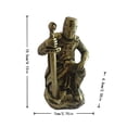 thumbnail image 4 of Gifts YYV Medieval Knight Resin Figurine Decorative Sculpture Exquisite Armor Knight Statue Tabletop Art Piece For Home Office Shelf Study Man Cave Collector Gift Decor, 4 of 9