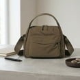 thumbnail image 2 of Crossbody Bags for Women Versatile Multi -Pocket Handbag with Zipper Top Handle Shoulder Bag Adjustable Strap for Shopping Work School & Daily Use (Brown), 2 of 7