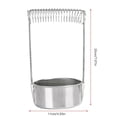 thumbnail image 4 of Nettoyeur de pinceaux en acier inoxydable pour stylo de peinture à l'huile, support de baril de lavage droit, 4 of 4