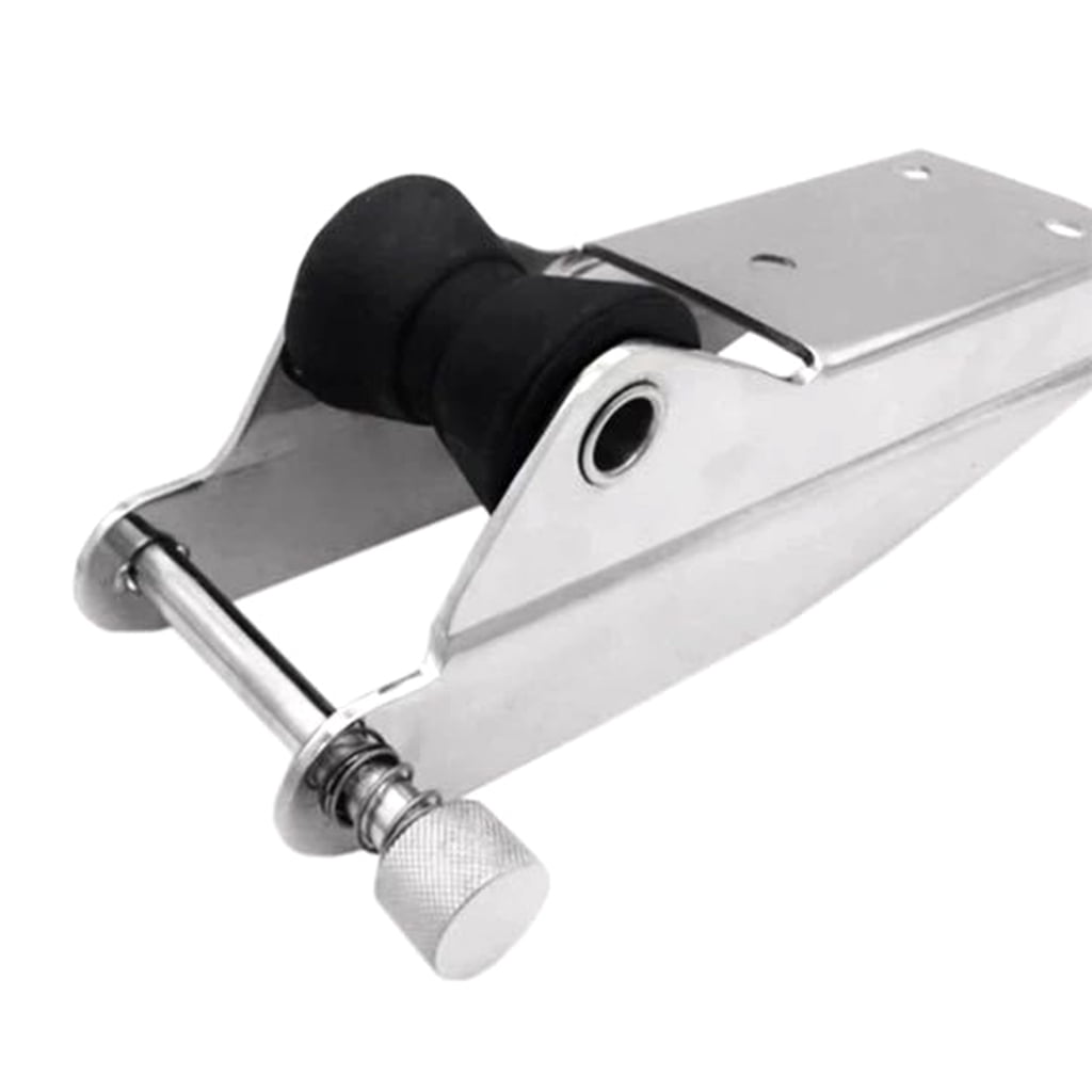 Roller Bracket Marine Docking Hardware Accessories with Quick Release Pin Stainless Rollers Fixed Bracket