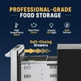 thumbnail image 6 of Newair 24" Outdoor Dual Drawer Freezer Fridge Convertible Refrigerator in Stainless Steel, 6 of 14