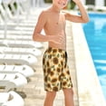 thumbnail image 6 of Cauagu Autumn Sunflowers Print Swim Trunks for Men,Youth Boys Swim Shorts Compression Liner Beach Shorts Boys' Swimming Shorts 7-20 Years Bathing Suit-Medium, 6 of 7