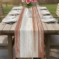 thumbnail image 5 of Table Runners 90 Inches Long Dress Scarves, Barn Red Wooden Farmhouse Coffee/Dining/Kitchen Table Decor Table Runner for Living Room, Contemporary Shabby Distressed 13x90 Inch, 5 of 8