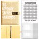 thumbnail image 1 of 100EnvelopeChallenge Libro de ahorro de dinero con sobres de hojas sueltas de macarrones de colores mágicos para parejas, 1 of 5
