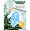 thumbnail image 5 of weVSwe Girls Rash Guard Swimsuit Rare Hem Cuffs Bathing Suit UPF 50+ Protection, 5 of 6