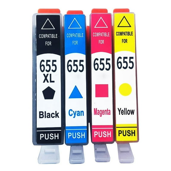 CIYISON 655 655XL Ink Cartridges Replacement for HP655 Deskjet 3525 5525 Ink Cartridge