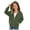 Army Green, variant on Staki Girls Lightweight Zip-Up Hoodie for Kids Soft Casual Hooded Sweatshirt 4-15Y(Black,6-7 Years)