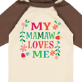 thumbnail image 4 of Inktastic Mamaw Loves Me Girls Apparel Girls Long Sleeve Baby Bodysuit, 4 of 5