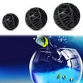 thumbnail image 4 of Flmtop 100Pcs 16mm Aquarium Air Pump Sponge Filter Bio Balls Fish Tank Pond Protector Black, 4 of 9