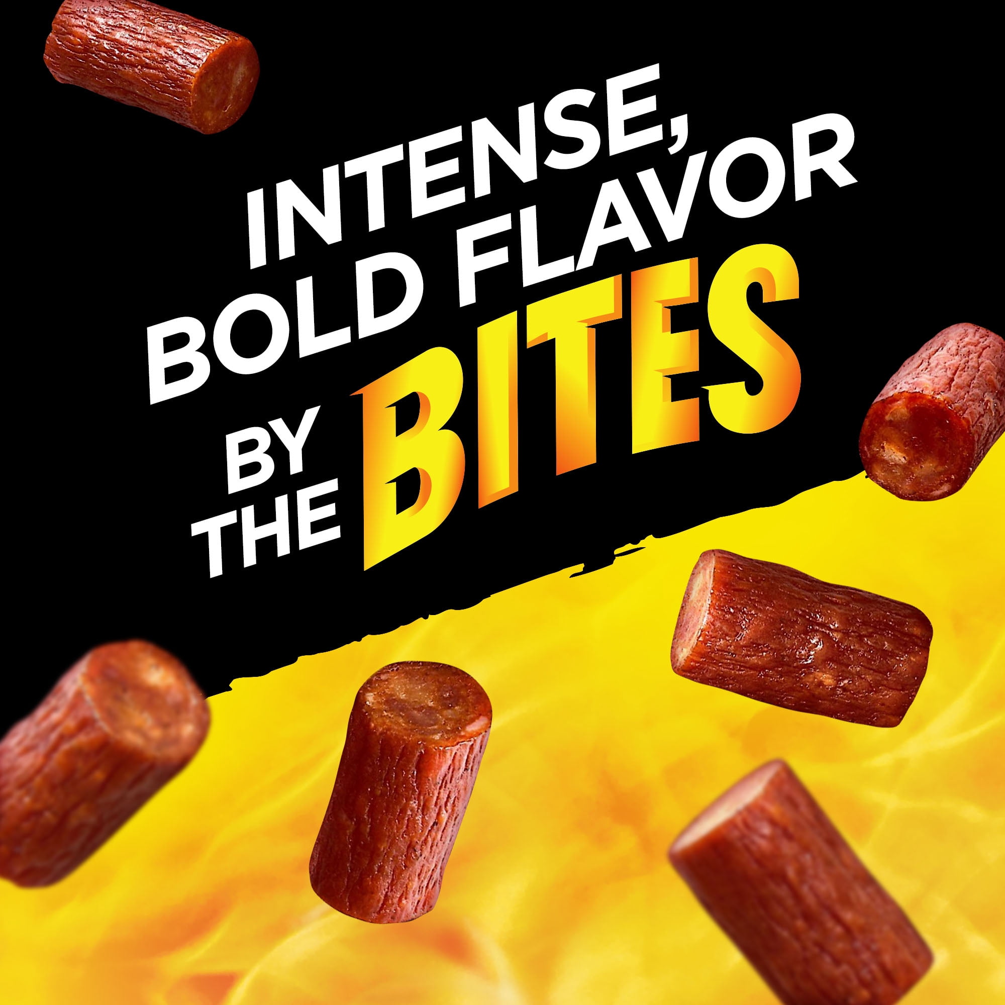 Slim Jim Bites, Original Bite-Sized Smoked Sausage Meat Snacks, 2 oz.
