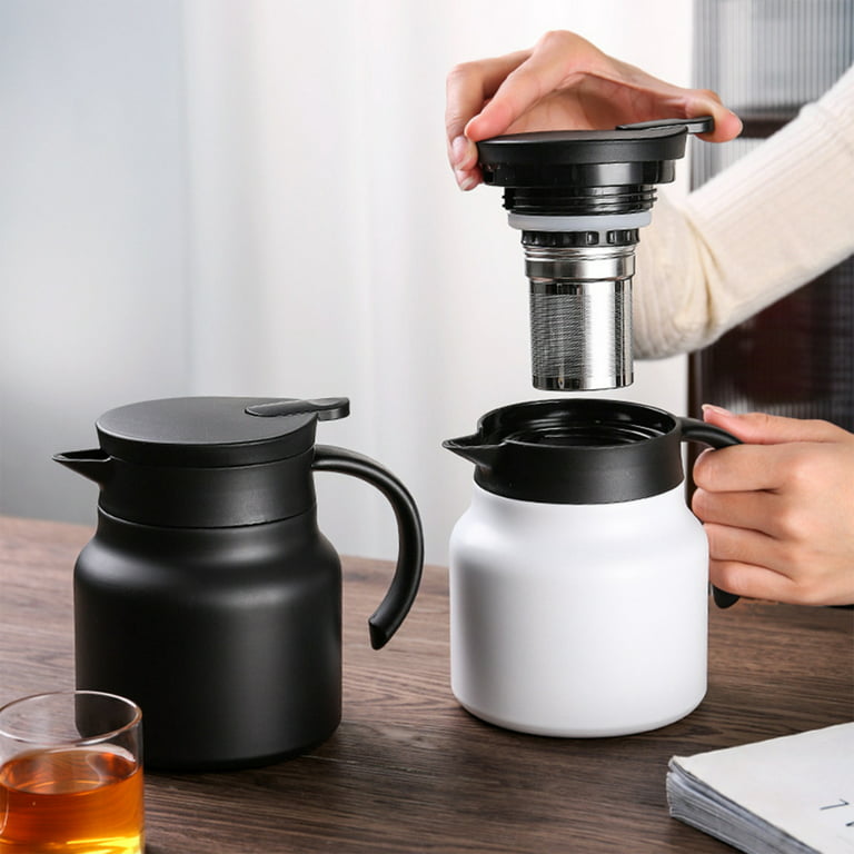 Thermal Insulation Teapot Coffee Thermos Jug with Tea Filter 304