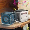 thumbnail image 4 of Portable Mini FM Radio Bluetooth Rechargeable Voice Compatible With Phone MP3 Computer, 4 of 7