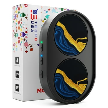 Dual Disc Mouse Mover, Jiggler with Random Movement, Activity and Timer Settings - USA Company