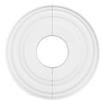 thumbnail image 4 of MYG for Round Ceiling Medallion 12 Inch Decorative PU Cover Plate for Fan Light Fixtures Split Molded Elegant Charming Background Dent-Resistant Waterproof Easy Install White, 4 of 10