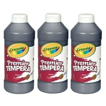 Crayola Premier Tempera Paint, 16 oz, Black, Pack of 3