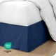 thumbnail image 5 of Faldón de Cama Cepillado Doble Bare Home Colección Premium 1800 Caída de 15 Pulgadas Tamaño Queen Azul Oscuro, 5 of 5