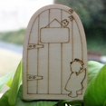thumbnail image 4 of 10pcs ángulo De Mariposa Puerta De Madera Adornos álbum De Recortes De La Artesanía Soledad formas de artesanía de madera, 4 of 7