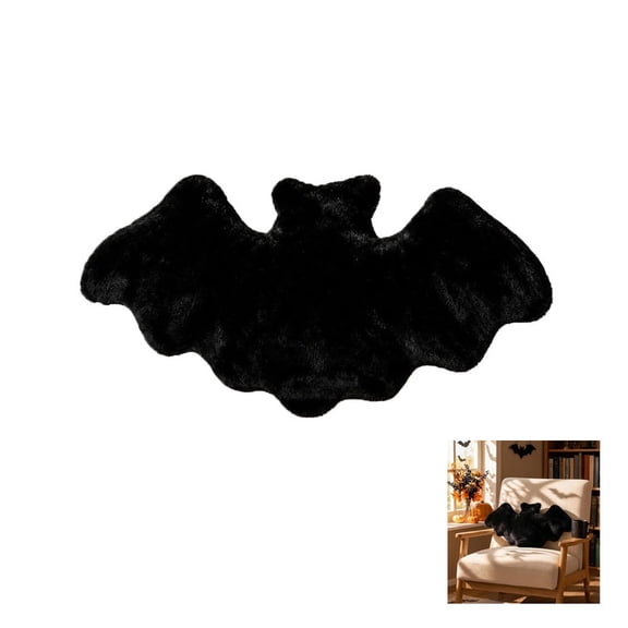 Halloween Bats Plush Pillow, Decorations Soft Pillow, Gothic Bat Plush Cushion, For Indoor Sofa, Bedroom, Holiday Party Spooky Home Decoration