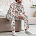 thumbnail image 7 of Kdxio Barbecue Men’s Pajama Set Pajamas For Men 2 Piece PJ Set with Men Pajama Pants and Long Sleeve T-Shirt Lounge Set-Medium, 7 of 7