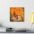 thumbnail image 6 of "Cowboy and a Fence" - Canvas, 6 of 25