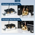 thumbnail image 3 of 12 Pack Prise GFCI 15 Ampères avec Design Plus Fin, Résistant aux Intempéries (WR), Réceptacles GFI Auto-Test avec Indicateur LED, Plaques Murales et Vis Incluses, Intérieur Ou Extérieur, ETL Listed, Blanc, 3 of 6