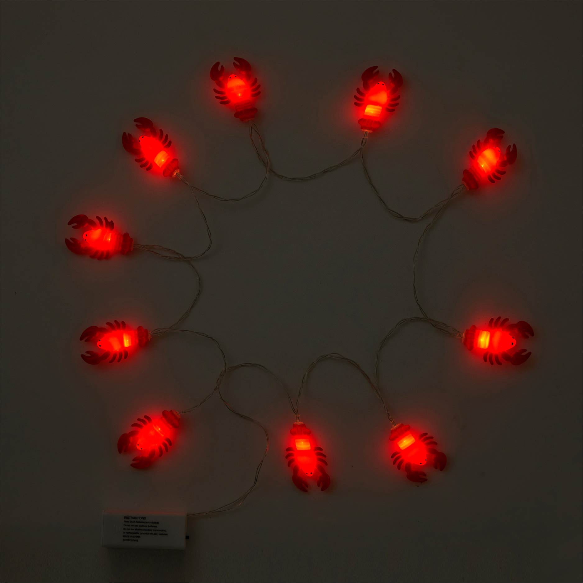 Urban Shop Indoor 5.5' Battery Operated Lobster Figural LED String Lights
