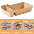 thumbnail image 3 of unbranded 50Ud Caja De Snacks De Papel Con Compartimentos Dobles Para Carnavales Y Fiestas En Color Marrón, 3 of 8